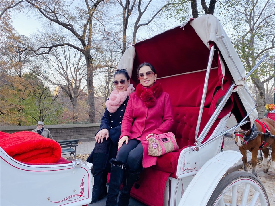 Cả hai cùng ngồi trên xe ngựa ngắm cảnh vòng quanh công viên Central Park (Manhattan), trổ tài làm trò ở trước các cửa tiệm của mall Macy và mall Saks Fifth - nơi được trang hoàng lộng lẫy để chào đón mùa lễ hội lớn nhất năm.