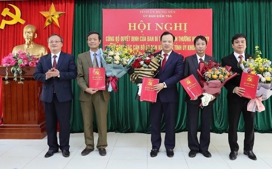 Hội nghị triển khai công tác cán bộ tại Hưng Yên. Ảnh Báo Hưng Yên.