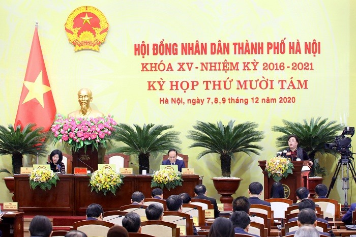 Kỳ họp thứ 18 Hội đồng Nhân dân thành phố Hà Nội khoá XV.