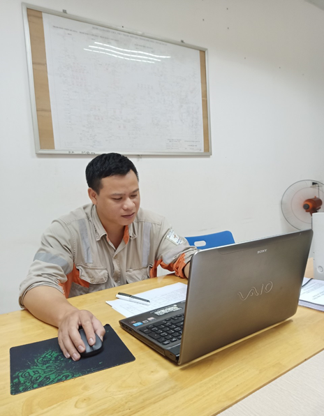 Anh Hoàng Văn Quang - người Đội trưởng hết lòng trong công việc của PC Vĩnh Phúc. Ảnh: PC Vĩnh Phúc