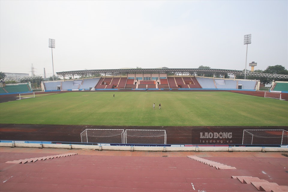 Sân vận động Việt Trì được chọn tổ chức trận giao hữu giữa đội tuyển Việt Nam và U22. Ảnh: Đăng Huỳnh