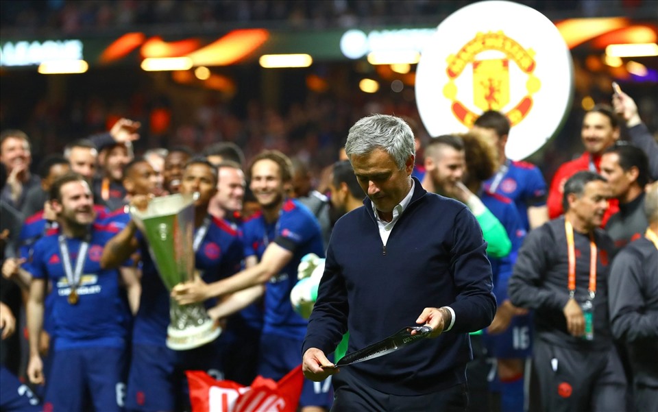 Jose Mourinho từng giúp Man United vô địch Europa League mùa giải 2016-17. Ảnh: AFP