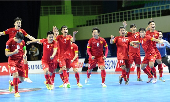 Futsal Việt Nam được kì vọng sẽ giành vé dự World Cup futsal 2020, giải đấu mà 4 năm trước Văn Vũ cùng các đồng đội cũng đã tham dự. Ảnh: VFF