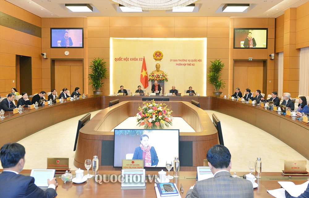 Ủy ban Thường vụ Quốc hội khai mạc phiên họp thứ 42. Ảnh Quochoi.vn