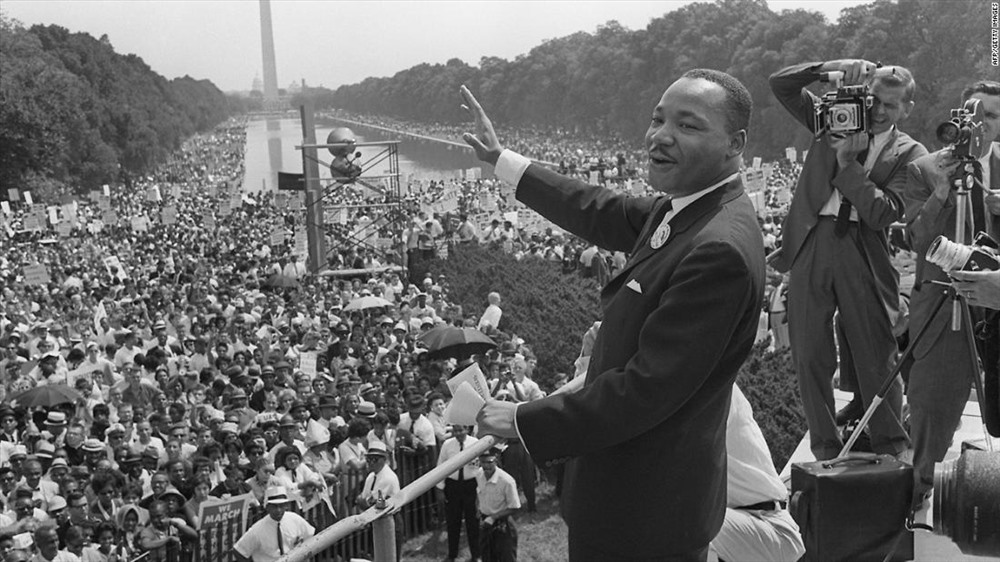Chân dung người đoạt giải Nobel Hòa bình năm 1964 Martin Luther King. Ảnh: Getty