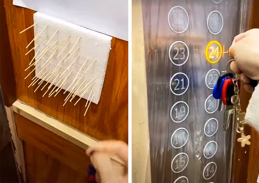 Hình ảnh bên trong một chiếc thang máy ở Trung Quốc trang bị sẵn tăm cho người dân cầm để bấm nút đã gây sự chú ý trên mạng xã hội. Nhiều người sống ở chung cư ở Việt Nam cho biết sẽ xem xét để học hỏi.