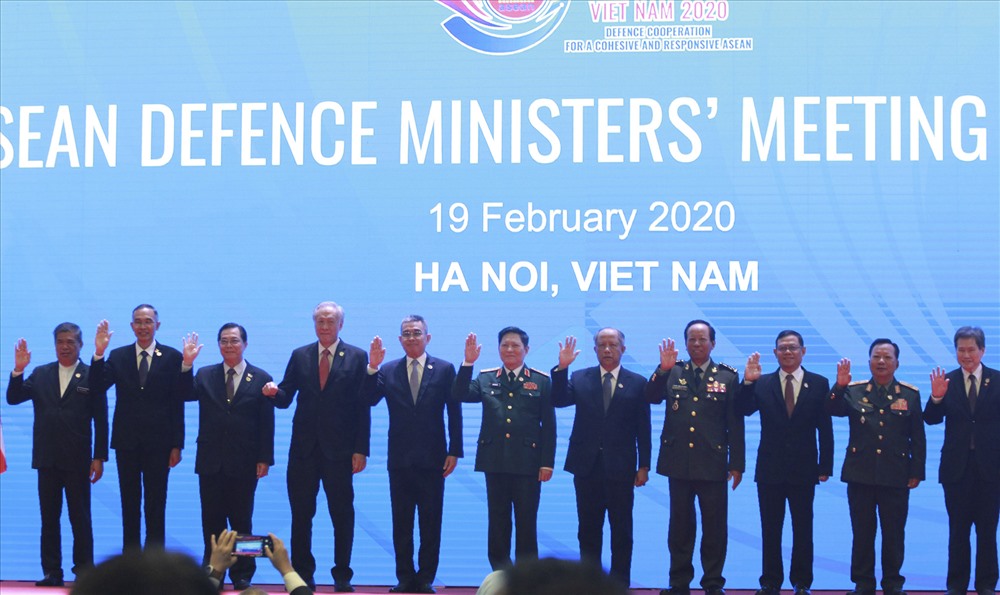 Hội nghị hẹp Bộ trưởng Quốc phòng các nước ASEAN – (ADMM) năm 2020 chính thức khai mại tại Hà Nội sáng 19.2. Ảnh T.Vương