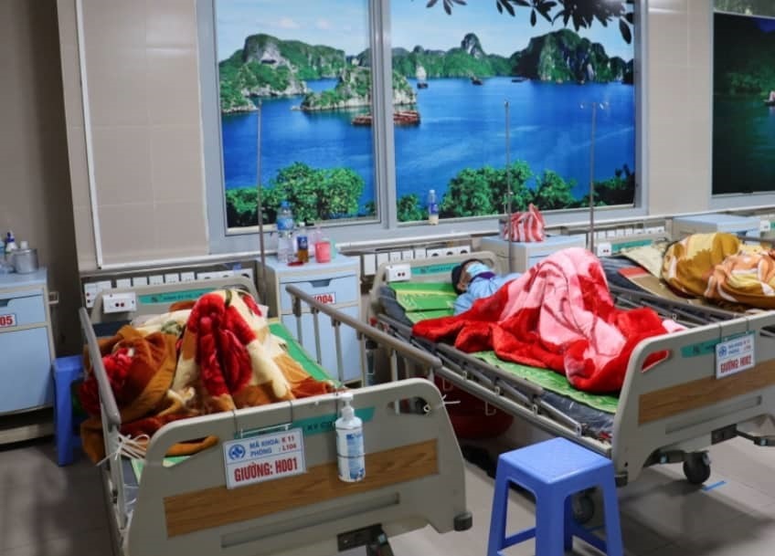 Hai bệnh nhân nghi nhiễm virus Corona được cách ly tại Thái Bình. Ảnh KL