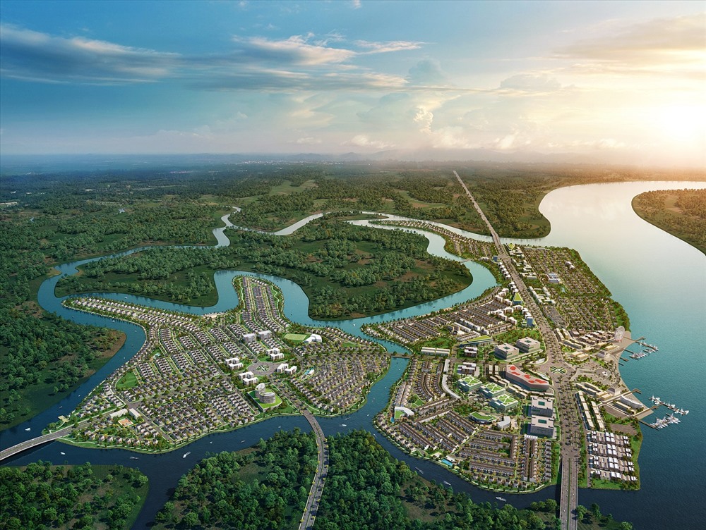 Khu đô thị sinh thái thông minh Aqua City tọa lạc tại “vùng xanh” phía Nam Biên Hòa, kết nối nhanh chóng đến TP.HCM và các trung tâm kinh tế - du lịch vùng Đông Nam Bộ