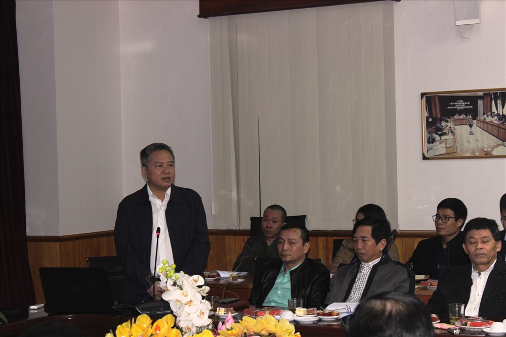 TS. Đỗ Trần Hải - Ủy viên Đoàn Chủ tịch, Viện trưởng Viện Khoa học An toàn và Vệ sinh lao động - phát biểu tại buổi làm việc.