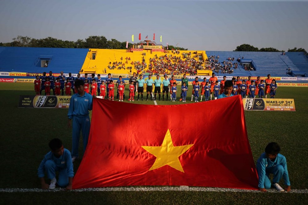 Sân Gò đậu sẽ là nơi tổ chức trận Việt Nam vs Kyrgyzstan. Ảnh: VPF