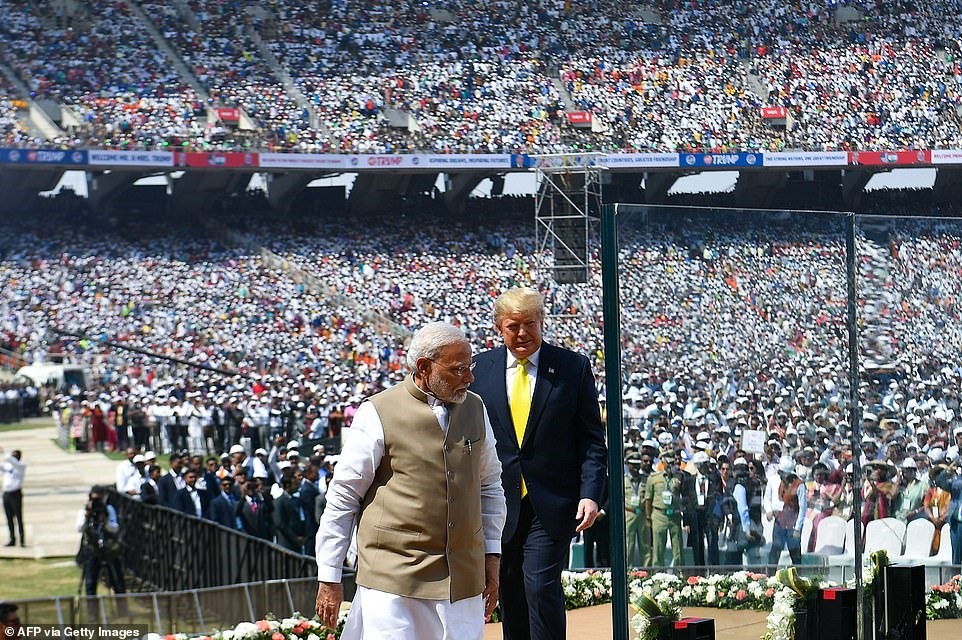 Tổng thống Donald Trump và Thủ tướng Modi. Ảnh: AFP/Getty.
