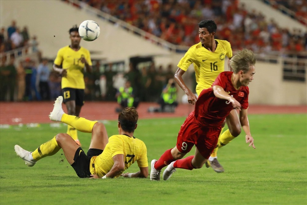 Trận Malaysia vs Việt Nam hôm 31/3 tới sẽ quyết định ngôi đầu bảng G. Ảnh: Hải Nguyên.