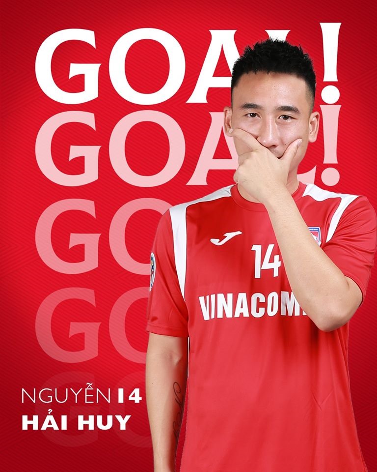 Hải huy ghi bàn thắng giúp Than Quảng Ninh cầm hòa 2-2 Ceres Negros. Ảnh: Than Quảng Ninh FC