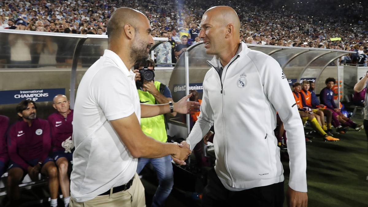 Zidane rất ngưỡng mộ Pep. Ảnh: TechnoSports