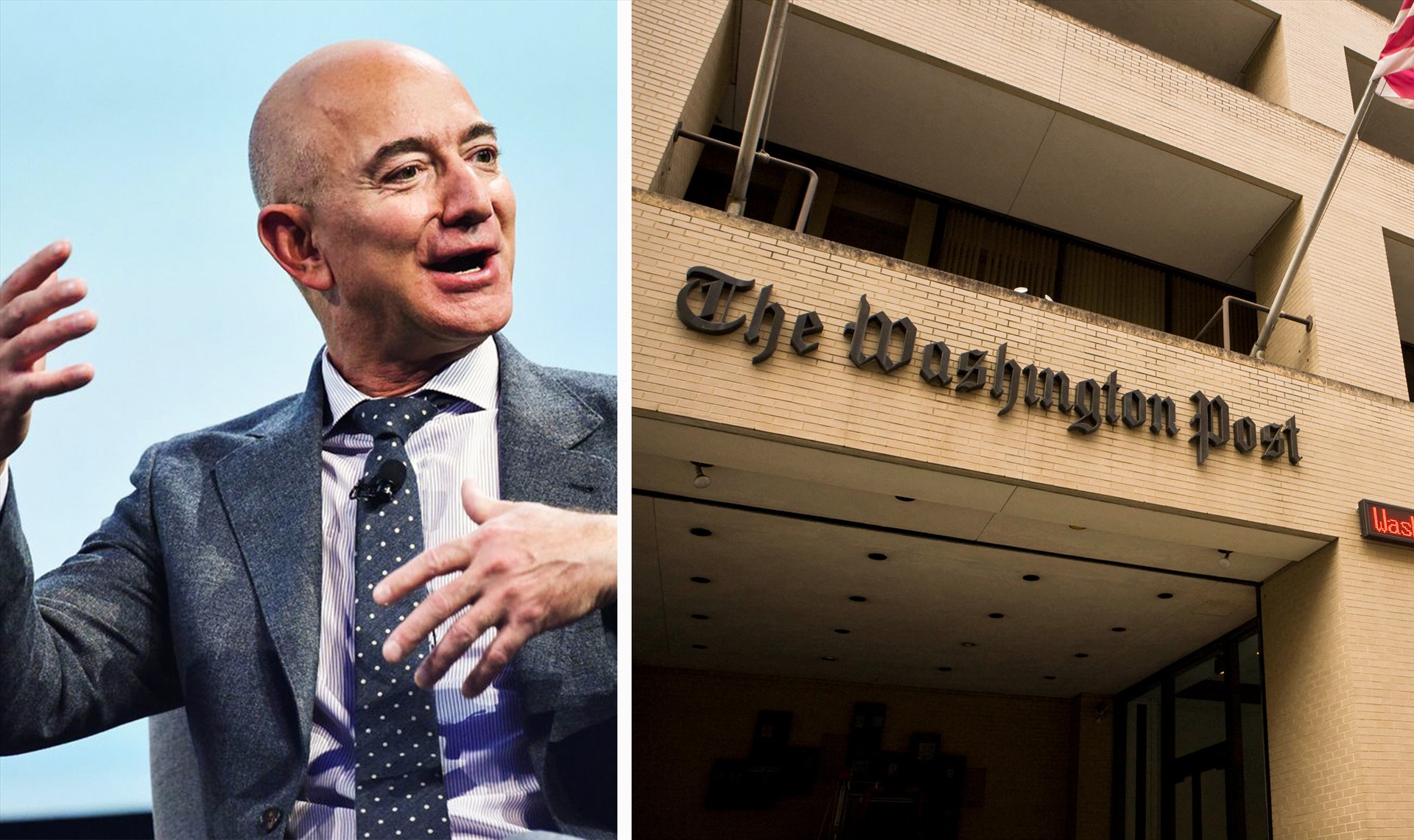 Tháng 8.2013, Bezos mua Washington Post với giá 250 triệu USD. Từ năm 2013 đến năm 2015, tài sản Jeff Bezos tăng liên tiếp và không có dấu hiệu chững lại. Năm 2013, tỉ phú này đứng ở top 12 với 27,2 tỉ USD thì đến năm 2015 đã vươn top 5 với 47 tỉ USD. Ảnh: ST