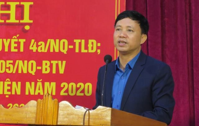Ông Nguyễn Văn Danh - Chủ tịch LĐLĐ Hà Tĩnh triển khai kế hoạch nhiệm vụ năm 2020