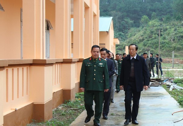 Chủ tịch UBND tỉnh Lạng Sơn Phạm Ngọc Thưởng kiểm tra thực tế.