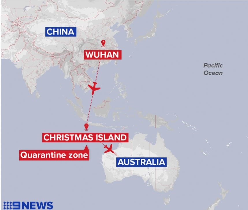 Đảo Giáng sinh cách Australia gần 3.000km. Ảnh: 9News.
