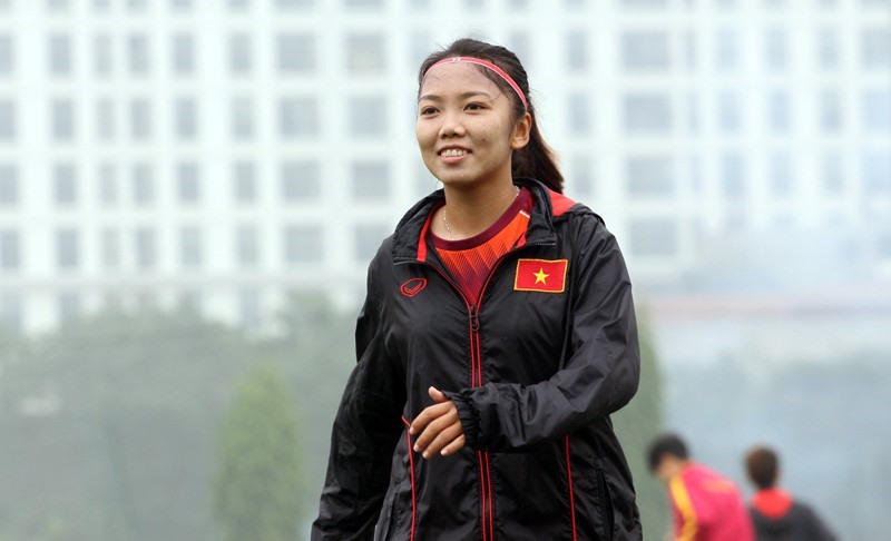 Huỳnh Như đang là đội trưởng tuyển nữ Việt Nam, từng vô địch AFF Cup 2019, HCV SEA Games 2019. Ảnh: VFF.