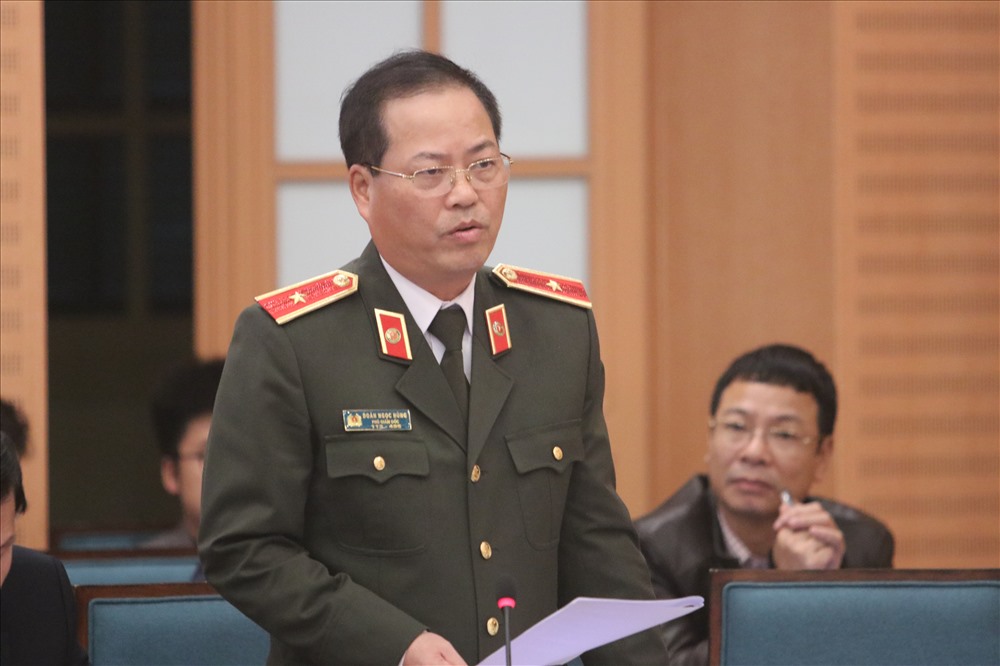 Phó Giám đốc Công an thành phố Hà Nội Đoàn Ngọc Hùng.