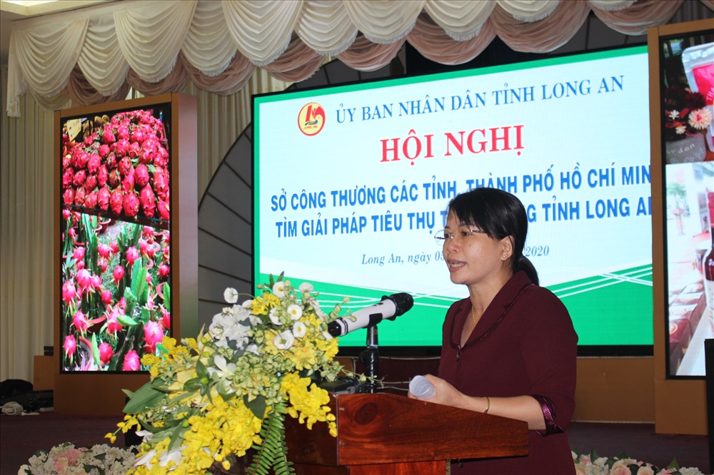 Bà Đinh Thị Phương Khanh - Phó GĐ Sở NNPTNT Long An - ủng hộ việc nông dân nên ngừng xông đèn để chờ diễn biến tình hình. Ảnh: K.Q