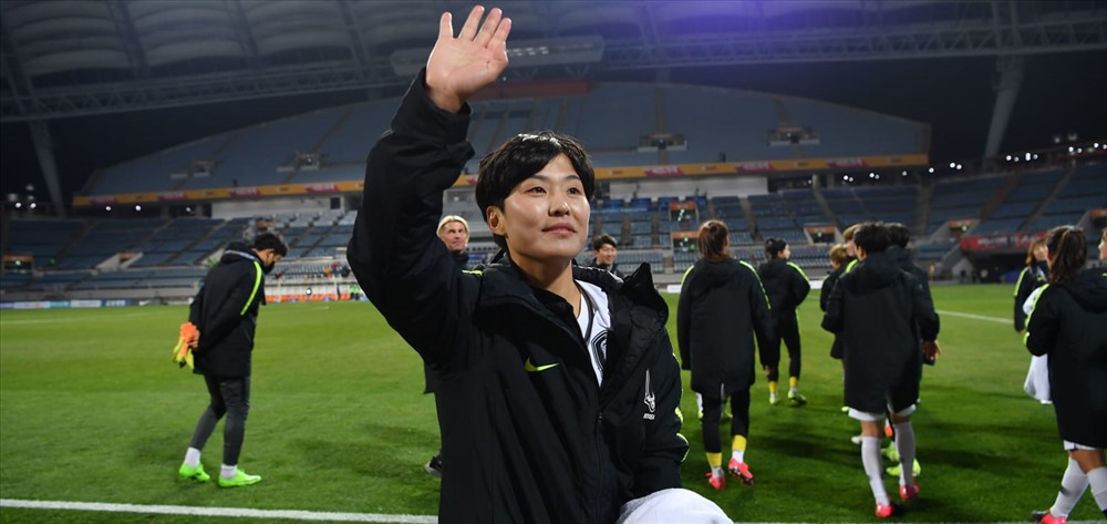 Ji So-yun ghi 2 bàn trong chiến thắng 7-0 trước Myanmar nhưng cô vẫn muốn cải thiện khi gặp Việt Nam. Ảnh: AFC.