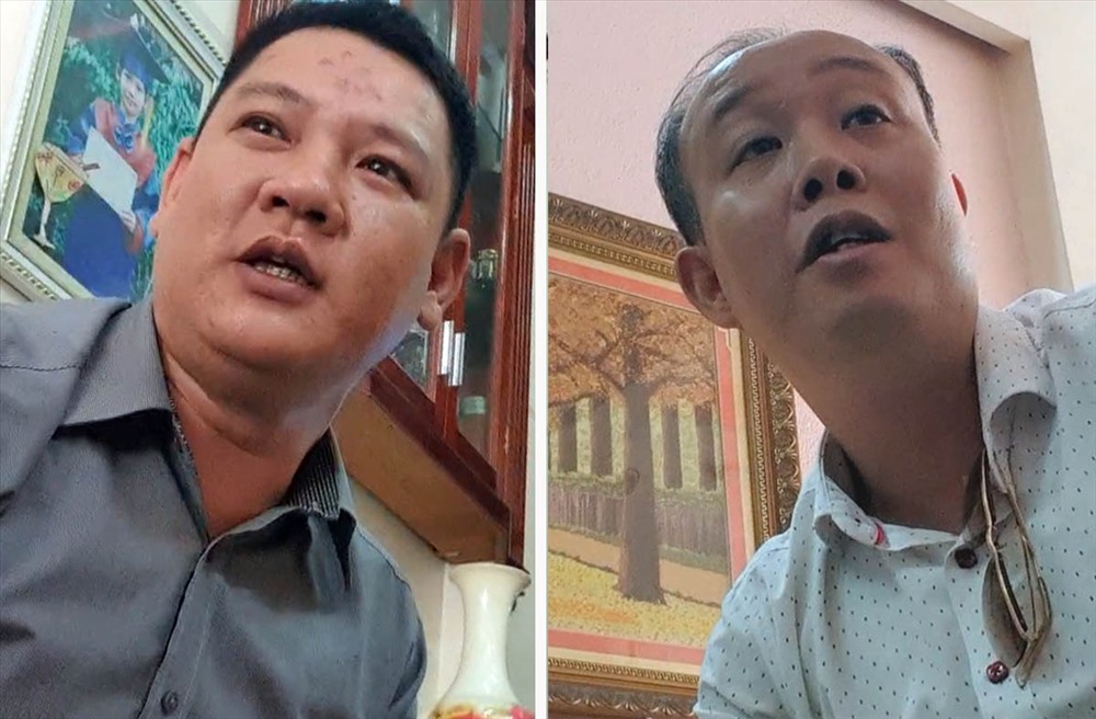 Ông Nguyễn Thành Trung và ông Vũ Hoàng Anh - những người đã lên tiếng tố cáo và cung cấp các bằng chứng về sai phạm của Quyền Cục trưởng Nguyễn Thanh Hải.