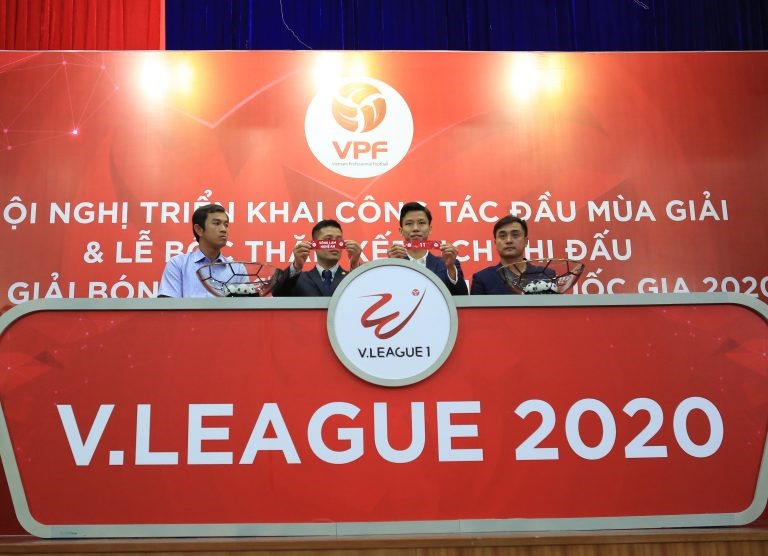 V.League 2020 khởi tranh ngày 7.3 sau hơn hai tuần tạm hoãn vì dịch Corona. Ảnh: VPF