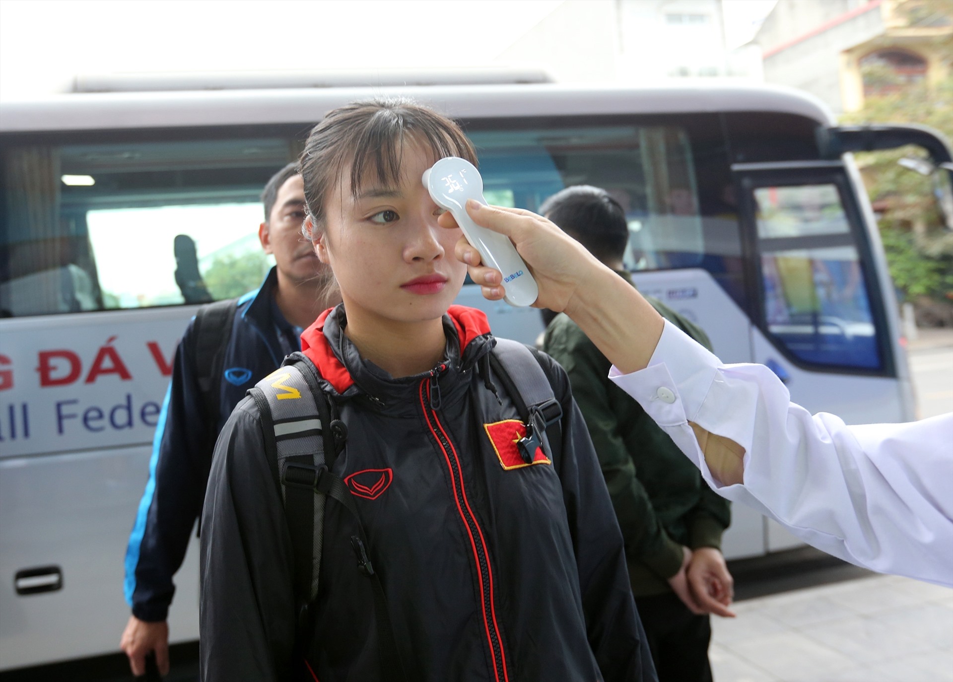 Trung vệ Hoàng Thị Loan là một trong những gương mặt đáng chú ý của đội tuyển nữ Việt Nam. Ảnh: Hải Đăng