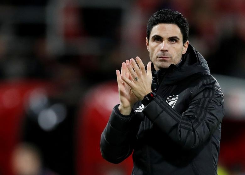 Huấn luyện viên trưởng Mikel Arteta của đội tuyển Arsenal có kết quả xét nghiệm dương tính với SARS-CoV-2. Ảnh: REUTERS