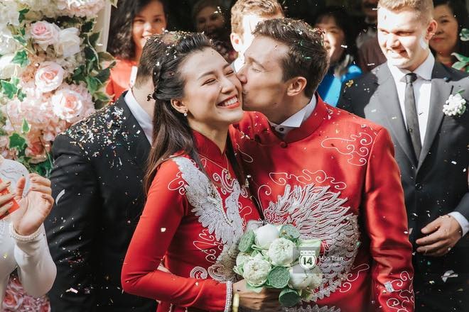 Hoàng Oanh và Jack Cole kết hôn vào tháng 12.2019. Hiện, cặp vợ chồng đang háo hức chờ đón đứa con đầu lòng. Ảnh: FBNV.