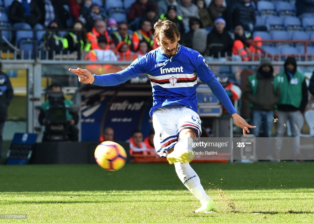 Tiền đạo Manolo Gabbiadini - Sampdoria (Serie A).