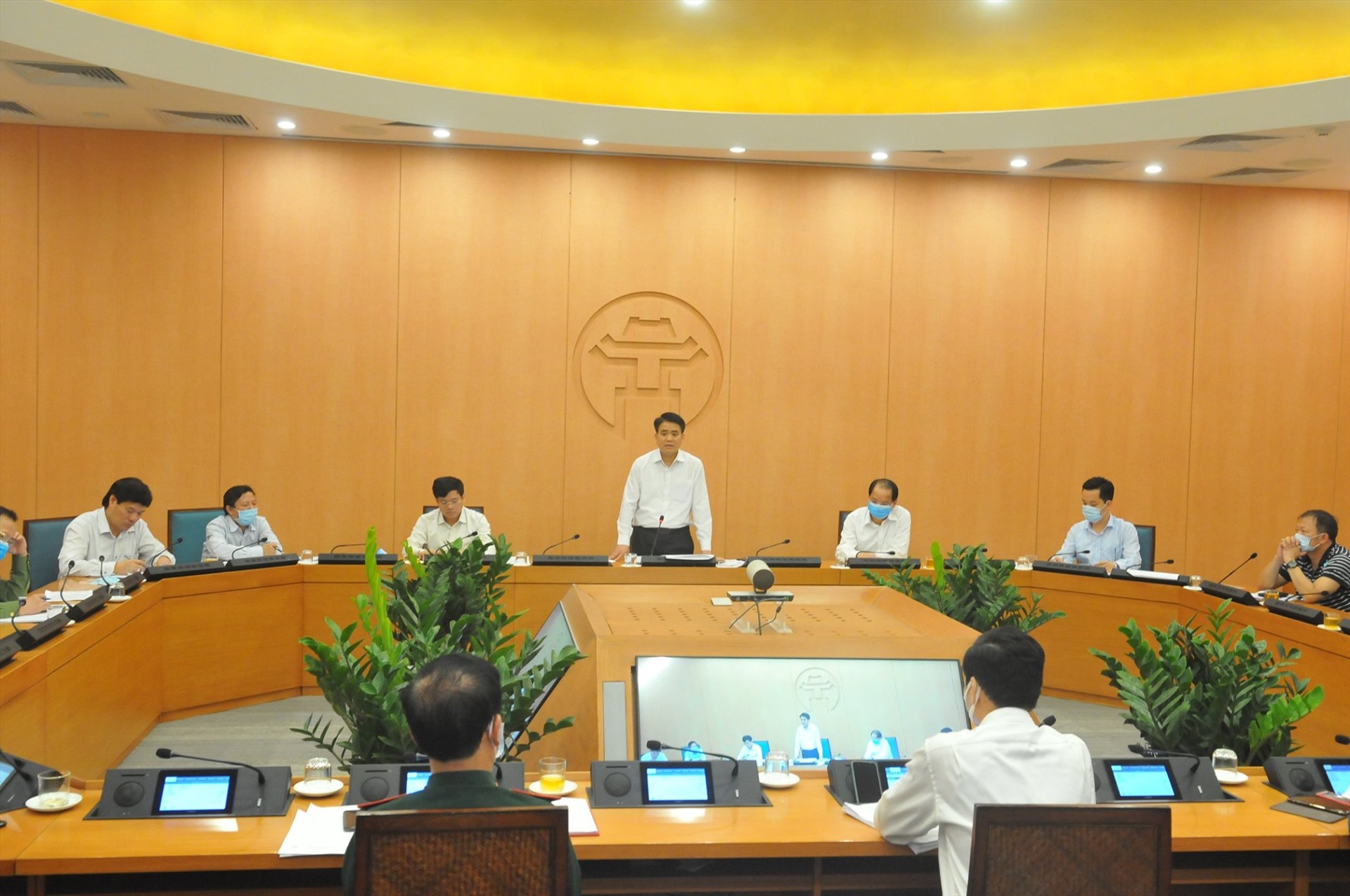 Chủ tịch UBND thành phố Hà Nội chủ trì cuộc họp Ban chỉ đạo chiều 28.3.