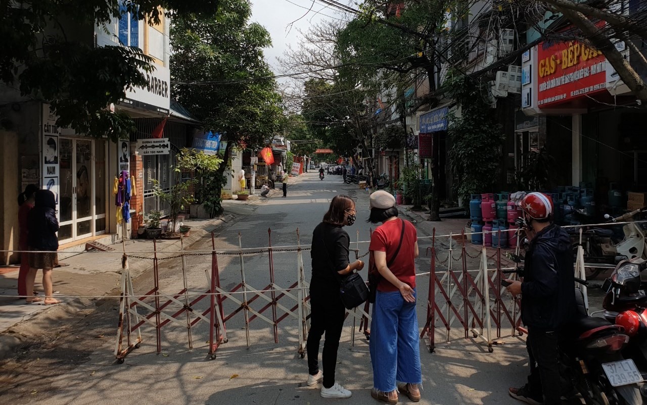 Khu phố Trần Văn Lan bị cách ly y tế từ sáng 8.3