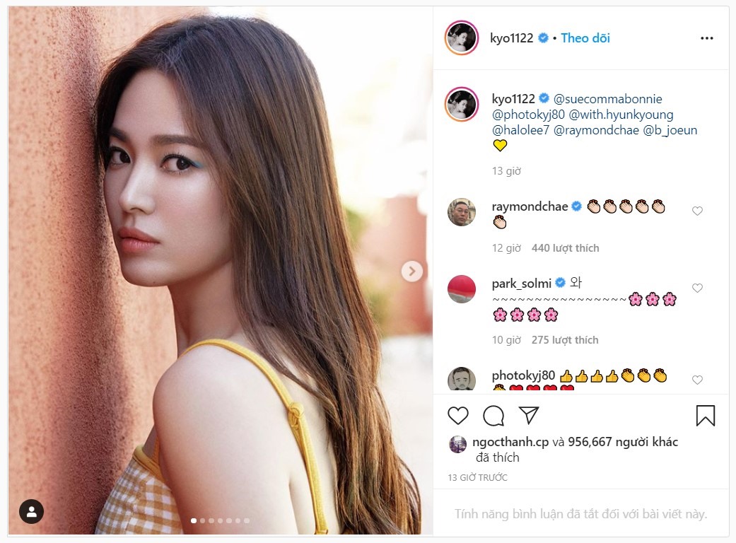 Hình ảnh mới của nữ diễn viên đăng tải trên Instagram nhận được nhiều sự chú ý của fan hâm mộ.