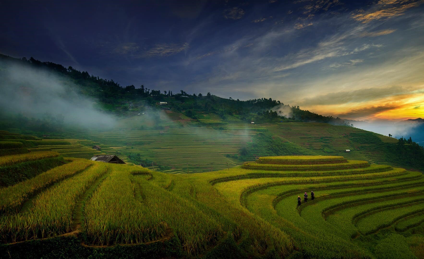 Bình minh Mù Cang Chải của Lê Nhật Quang