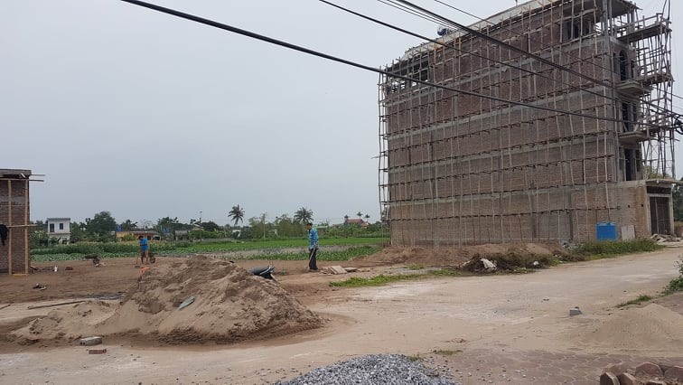 Khu đất trúng thầu của vợ chồng Đường “Nhuệ” tại xã Thái Xuyên, huyện Thái Thụy. Ảnh: VD