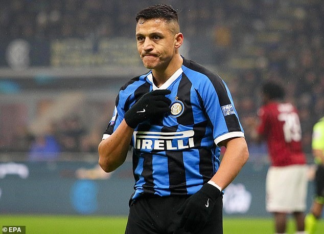 Sanchez tại Inter. Ảnh: EPA.