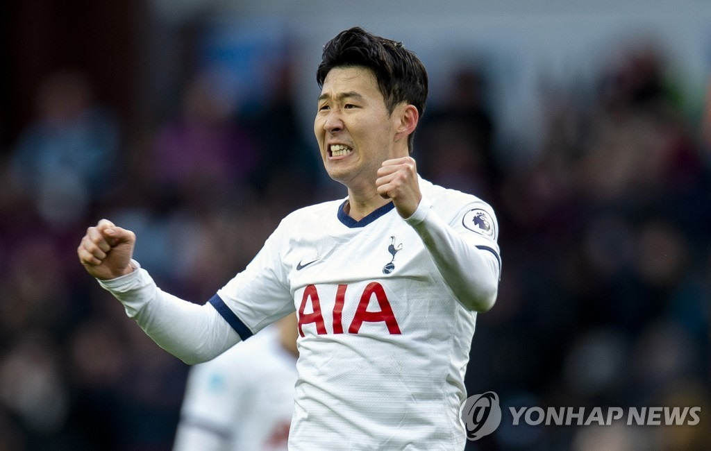 Lần gần nhất Son Heung-min thi đấu tại Ngoại hạng Anh là ở trận thắng Aston Villa 3-2 hôm 16.2. Ảnh: Yonhap.