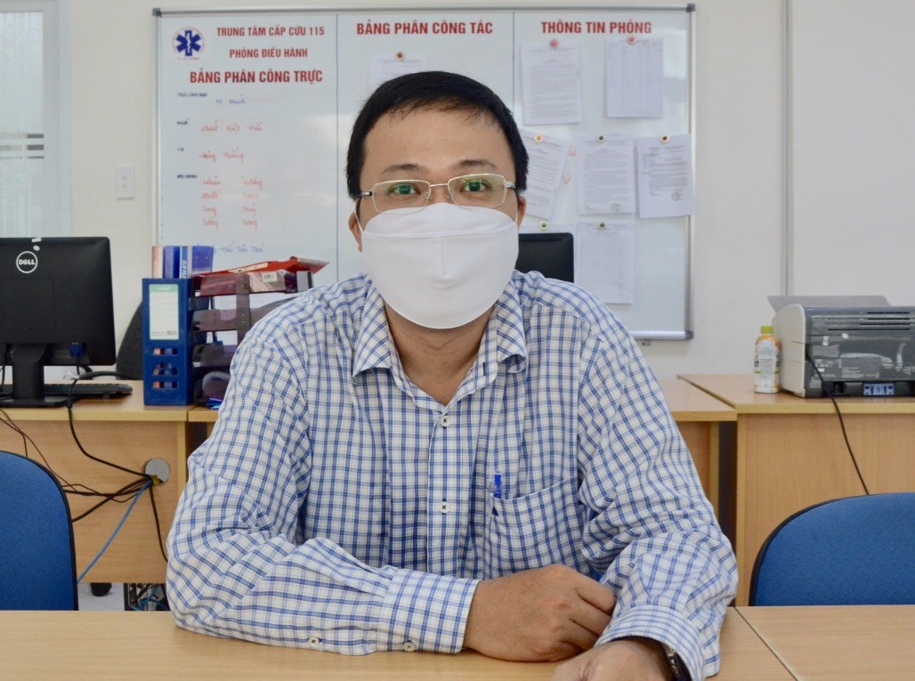 Giám đốc Trung tâm Cấp cứu 115 TPHCM Nguyễn Duy Long. Ảnh: Huyên Nguyễn