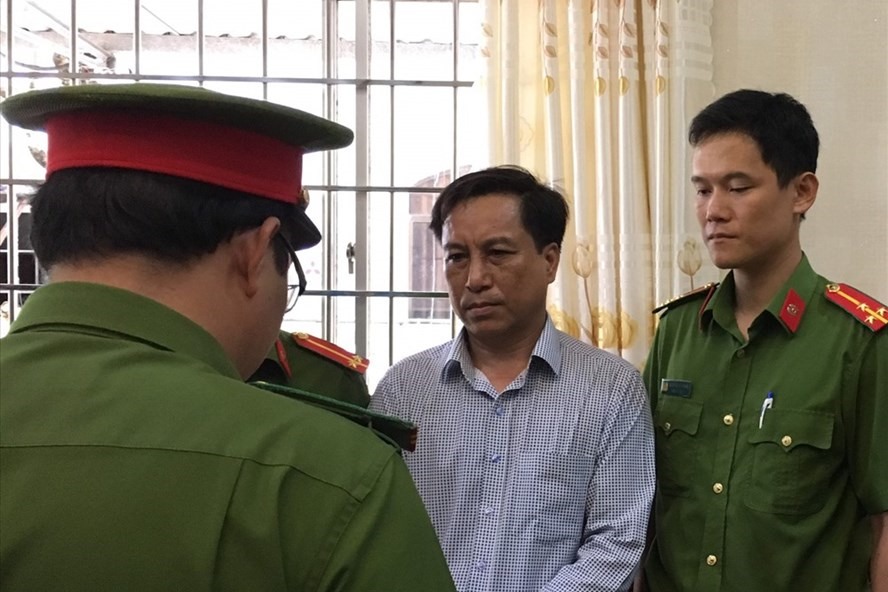 Ông Diệp Văn Thạnh, nguyên Chủ tịch UBND TP.Trà Vinh bị công an bắt tạm giam vào tháng 8.2019. Ảnh: Công an cung cấp.