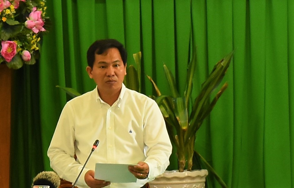Ông Lê Quang Mạnh - Chủ tịch UBND TP.Cần Thơ phát biểu kết hợp tại cuộc họp. Ảnh: Thành Nhân