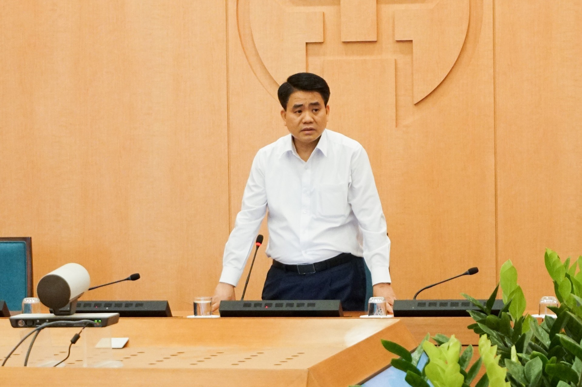 Chủ tịch Hà Nội chủ trì cuộc họp Ban chỉ đạo phòng chống dịch COVID-19 thành phố chiều 27.4.