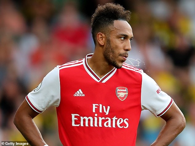 Tiền đạo Aubameyang của Arsenal. Ảnh: Getty.