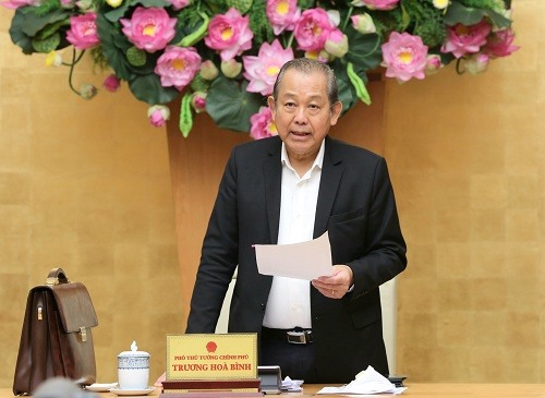 Phó Thủ tướng Thường trực Chính phủ Trương Hòa Bình. Ảnh VGP