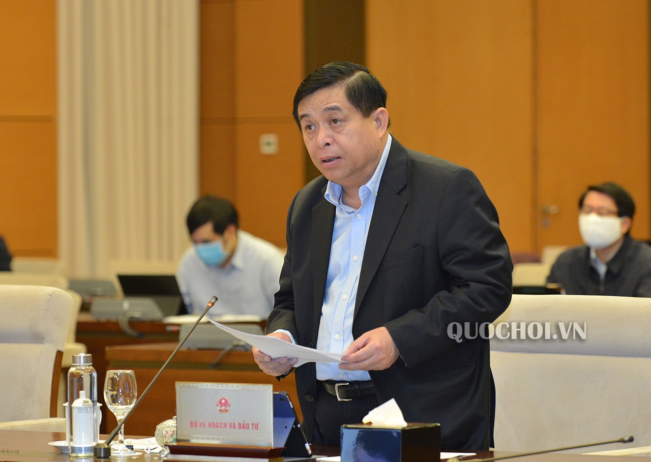Bộ trưởng Bộ Kế hoạch và Đầu tư Nguyễn Chí Dũng. Ảnh Quochoi.vn