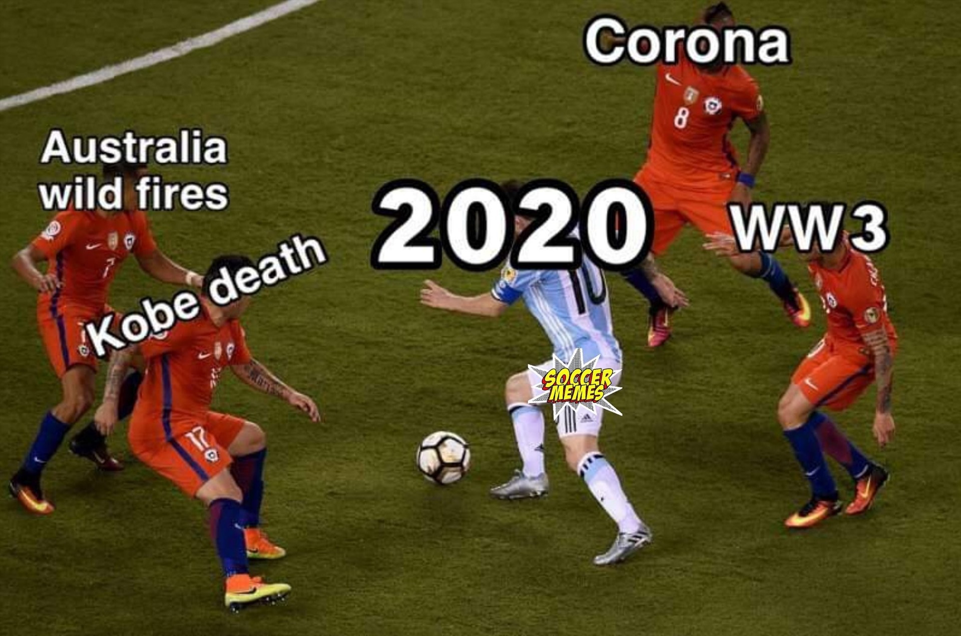 2020 thực sự là năm “thập diện mai phục” khó khăn đối với bóng đá thế giới: Từ dịch COVID-19 đến cháy rừng ở Australia, nguy cơ chiến tranh thế giới thứ 3...