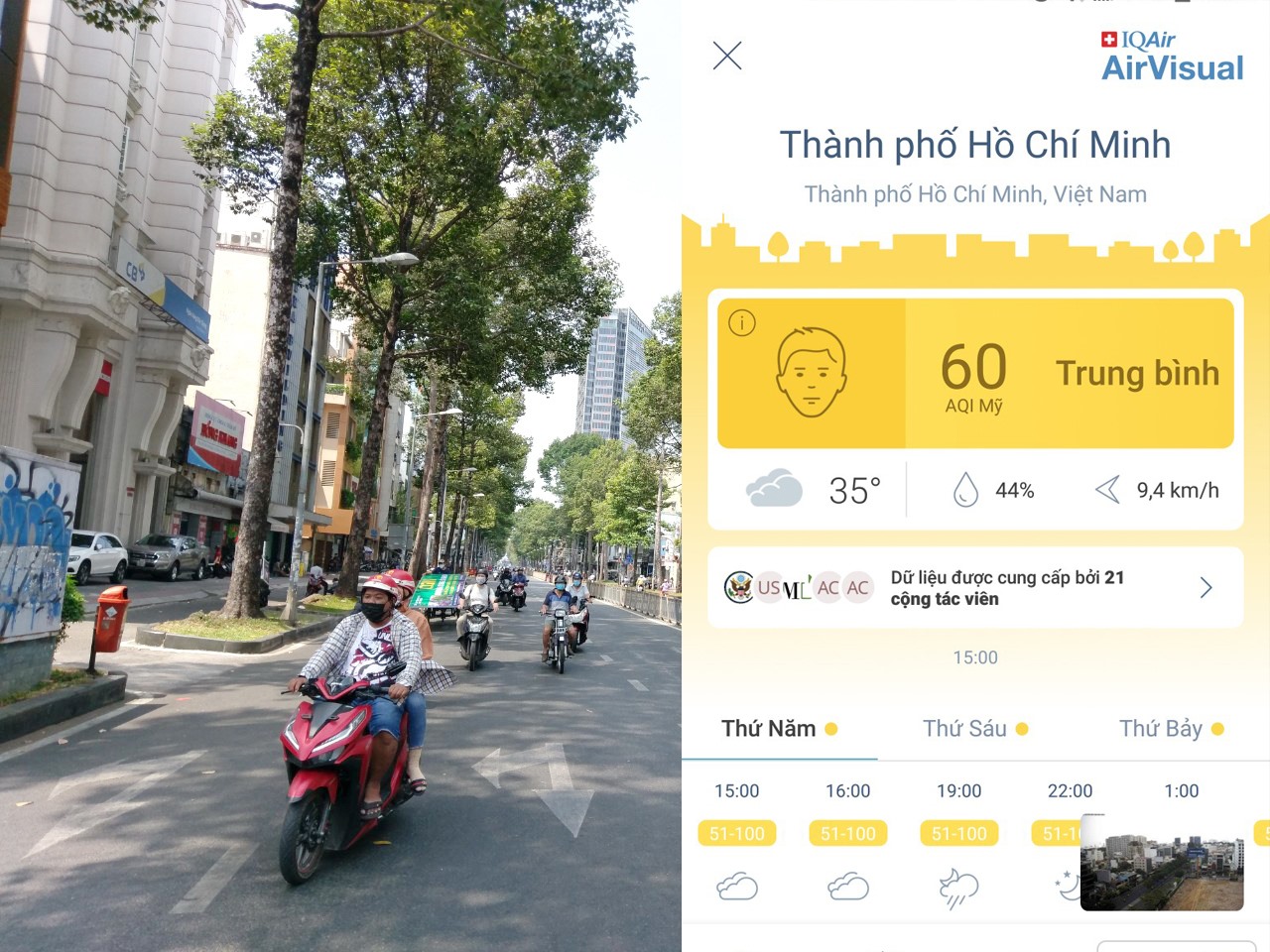 Đường phố vắng bóng xe cộ, chất lượng không khí tại TPHCM cải thiện rõ rệ. Ảnh: Minh Quân