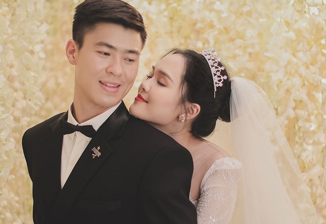 Duy Mạnh và Quỳnh Anh kết hôn từ tháng 2.2020. Ảnh: Tee Le